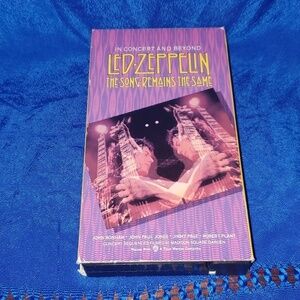 4/$20 UNTESTED The Song Remains the Same (VHS 1997) Jimmy Page Robert Pl…